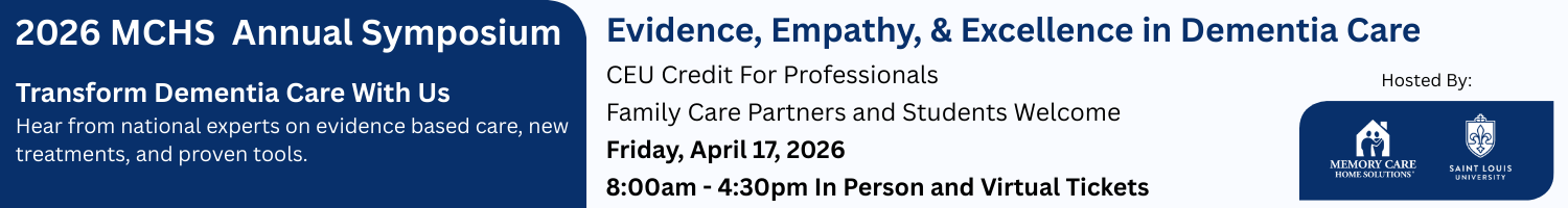 Evidence, Empathy and Excellence in Dementia Care Banner